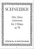 Schneider: 3 Duos concertant, Op. 78