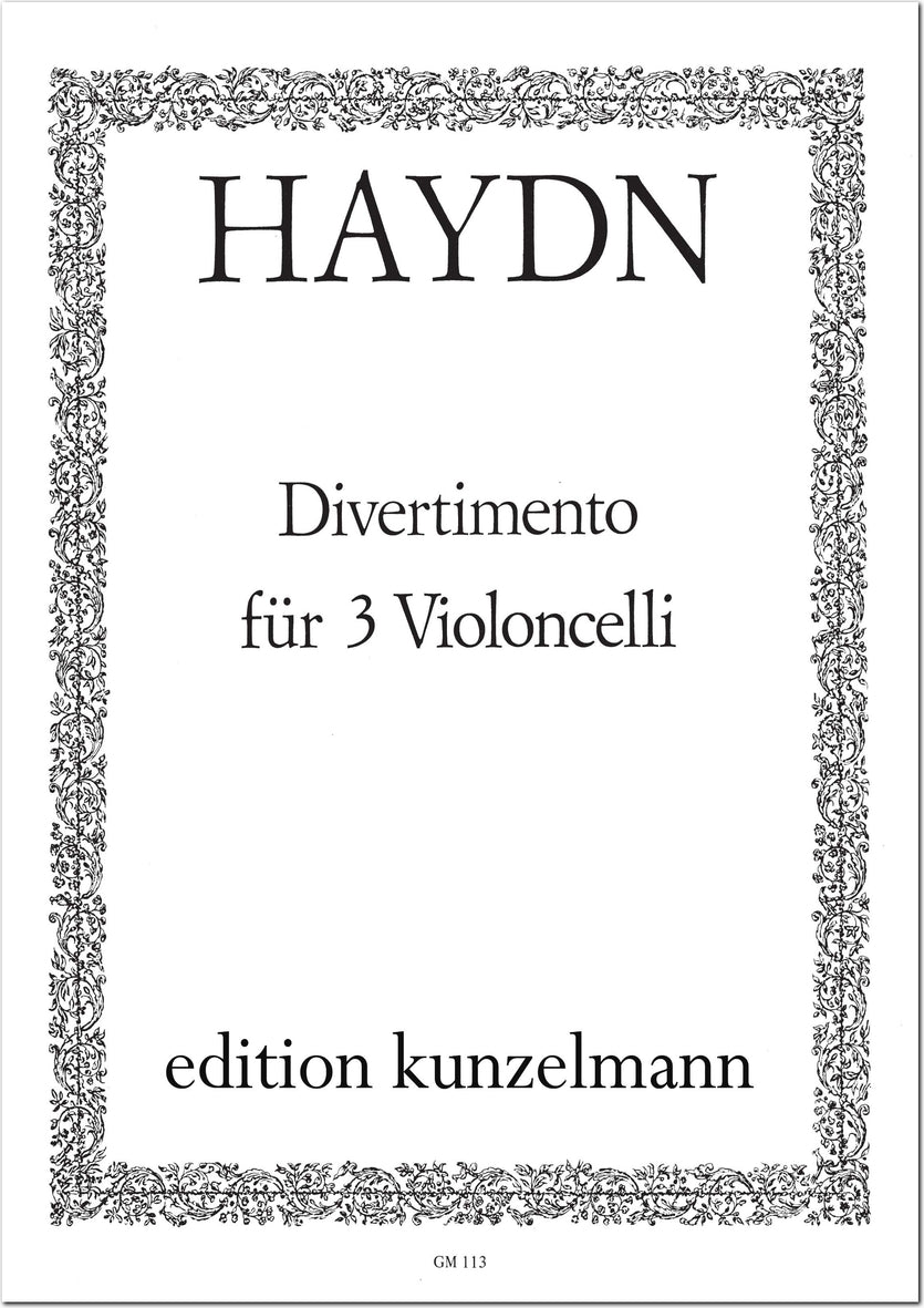 Haydn: Divertimento (arr. for 3 cellos)