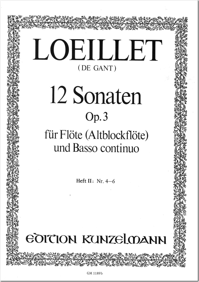 Loeillet: Flute Sonatas, Op. 3 - Volume 2 (Nos. 4-6)