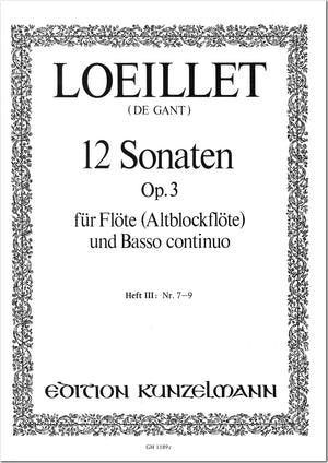 Loeillet: Flute Sonatas, Op. 3 - Volume 3 (Nos. 7-9)