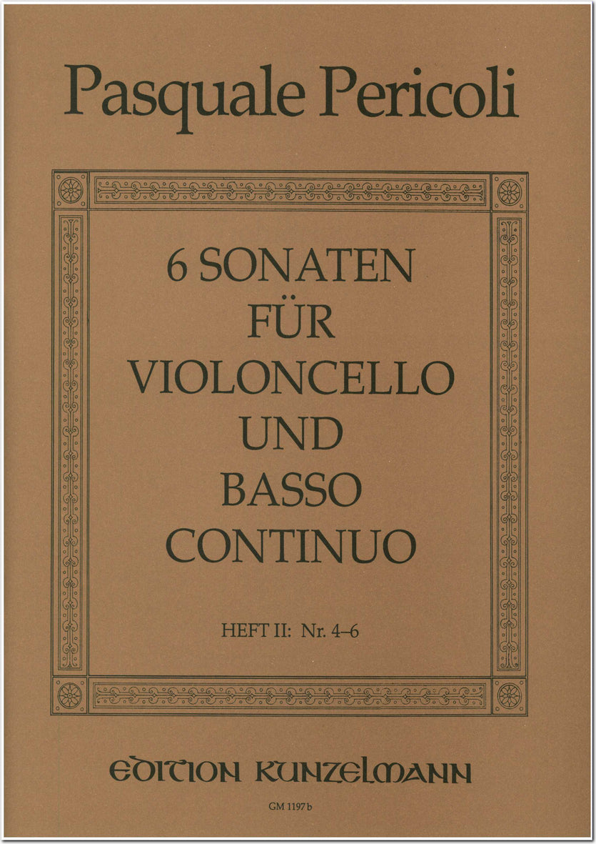 Pericoli: Cello Sonatas - Volume 2 (Nos. 4-6)