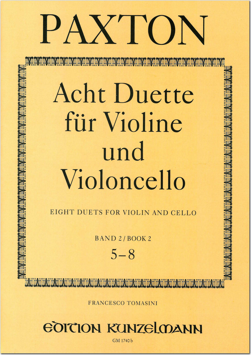 Paxton: Duets for Violin and Cello - Book 2 (Nos. 5-8)