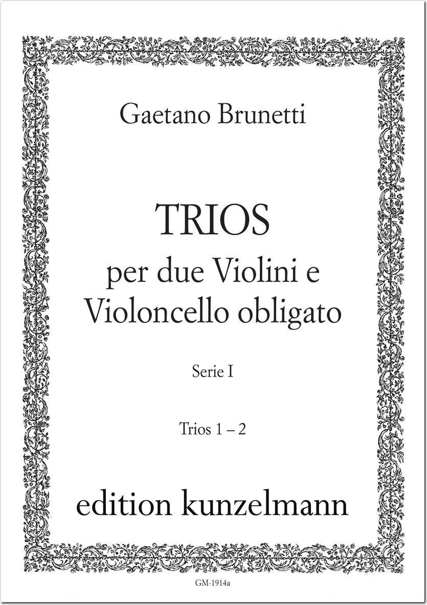 Brunetti: Trios for 2 Violins and Cello, Series 1, L. 103-104