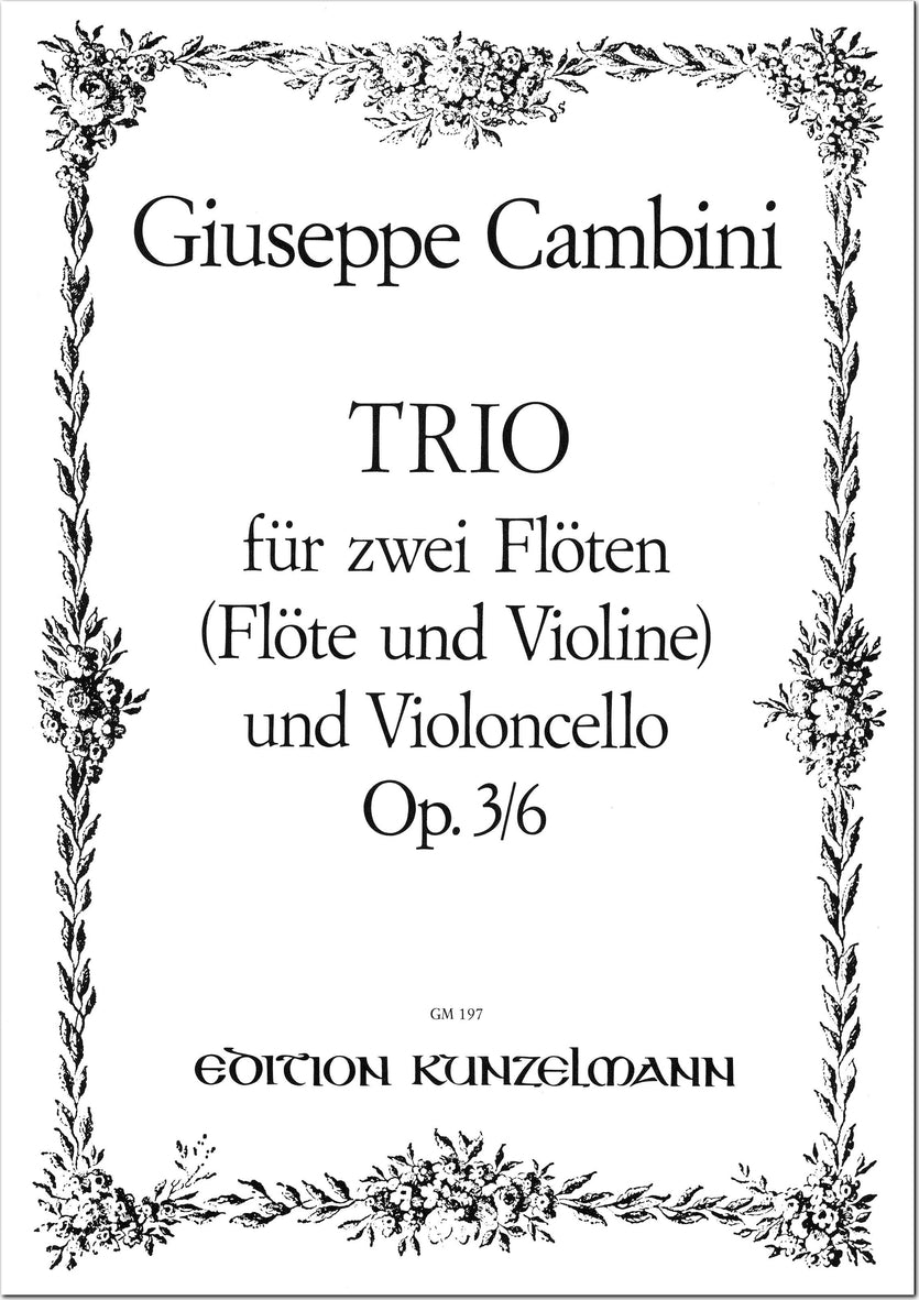Cambini: Trio in A Major, Op. 3, No. 6