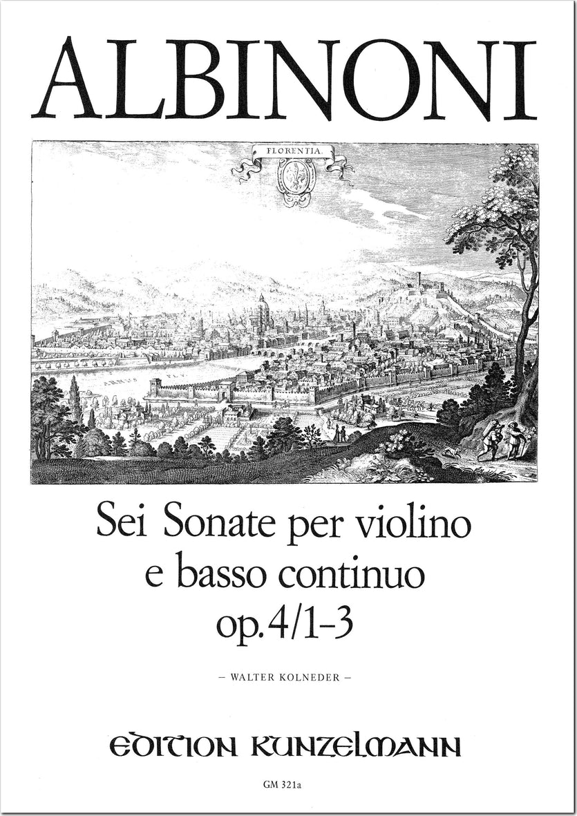 Albinoni: 6 Violin Sonatas, Op. 4 - Volume 1 (Nos. 1-3)