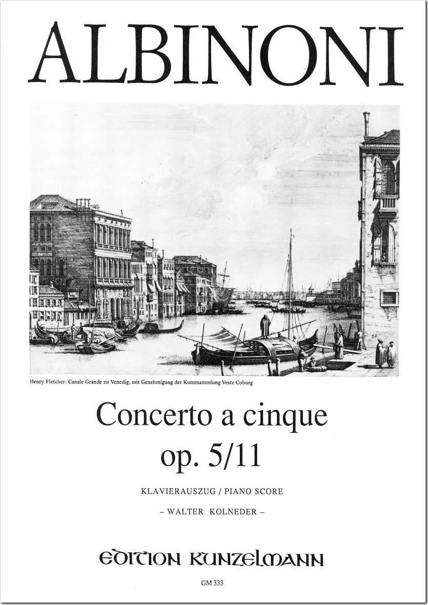 Albinoni: Concerto a cinque in G Minor, Op. 5, No. 11
