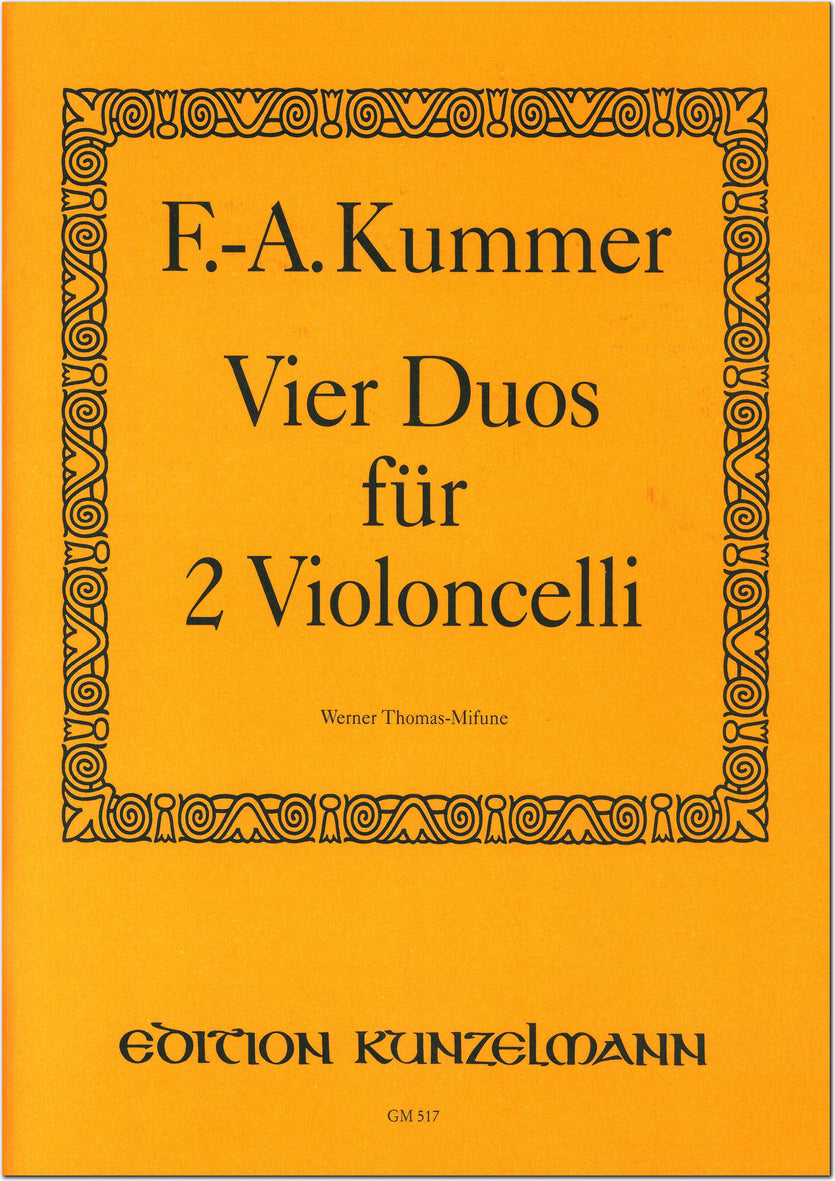 Kummer: 4 Duets for 2 Cellos, Op. 103