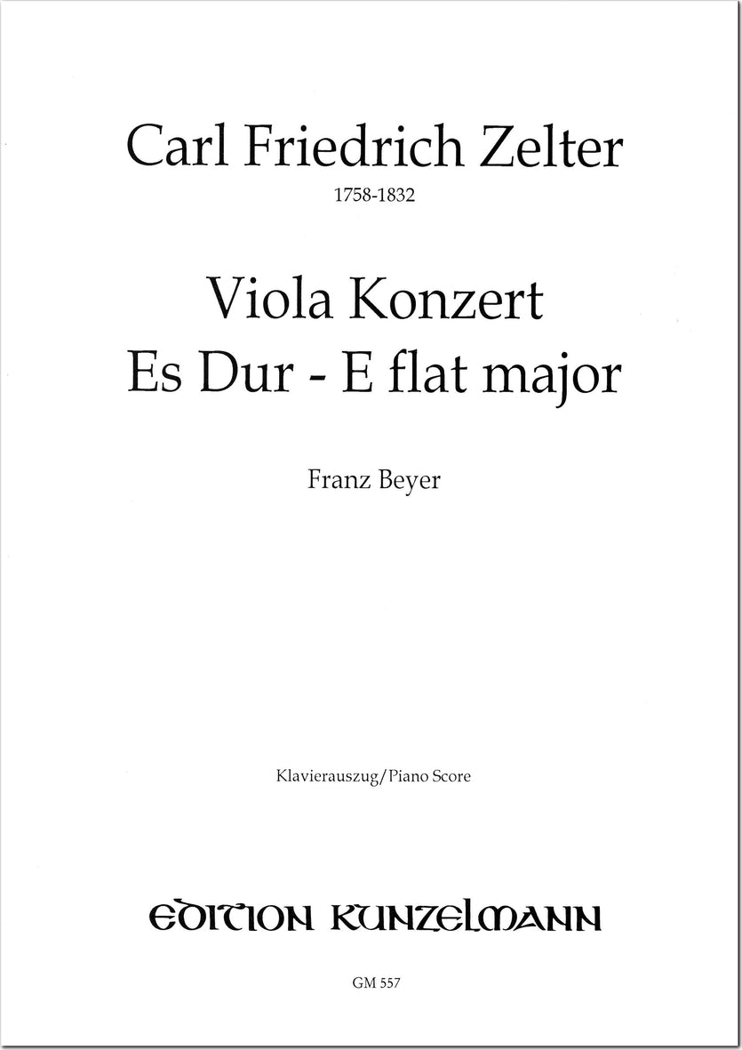Zelter: Viola Concerto in E-flat Major