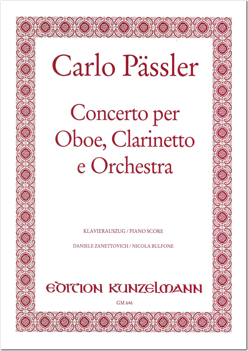 Paessler: Concerto for Oboe, Clarinet and Orchestra