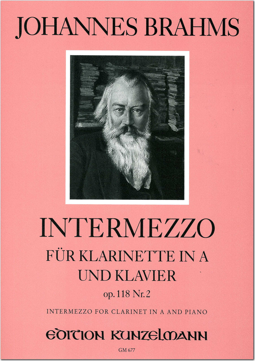 Brahms: Intermezzo, Op. 118, No. 2 (arr. for clarinet & piano)