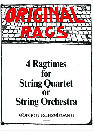 4 Ragtimes arr. for String Quartet, Quintet or Orchestra