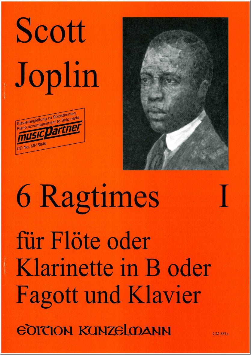 Joplin: 6 Ragtimes for Flute (Clarinet or Bassoon) and Piano - Volume 1