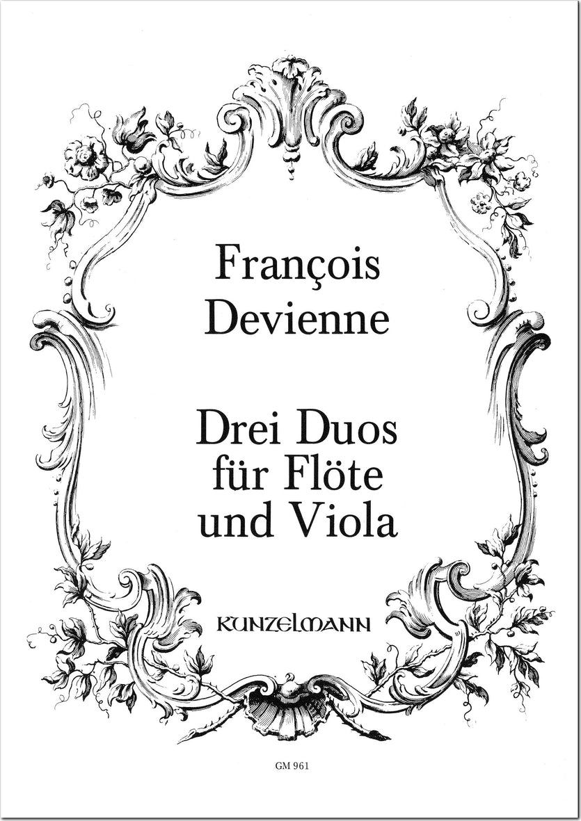 Devienne: 3 Duos for Flute & Viola, Op. 5