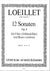 Loeillet: Recorder Sonatas, Op. 4 - Volume 4 (Nos. 10-12)