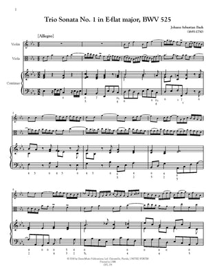 Bach: 6 Trio Sonatas, BWV 525-530 (arr. for violin, viola and continuo)