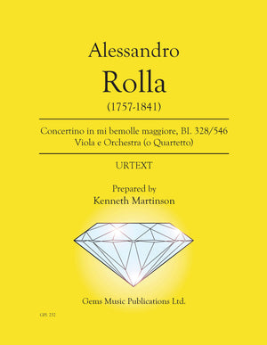 Rolla: Viola Concertino in E-flat Major, BI. 328, No. 546