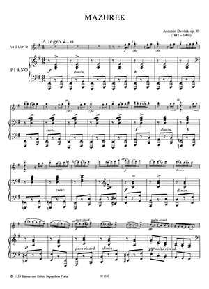 Dvořák: Mazurka in E Minor, Op. 49