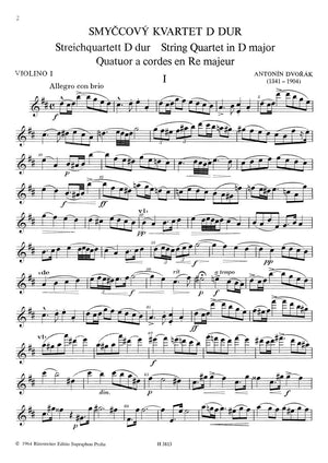 Dvořák: String Quartet No. 3 in D Major