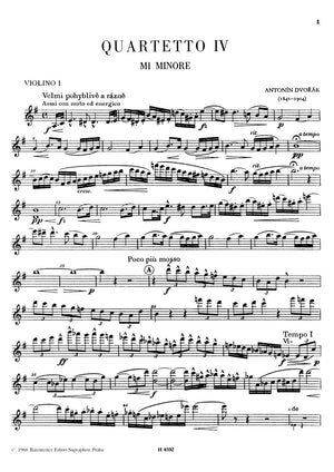 Dvořák: String Quartet No. 4 in E Minor