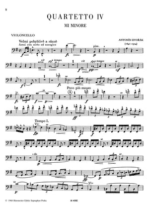 Dvořák: String Quartet No. 4 in E Minor