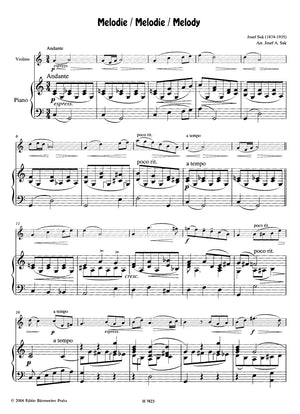 Suk: Compositions for Violin & Piano