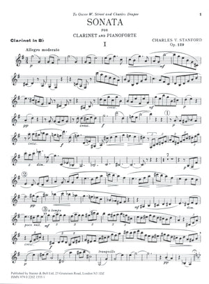 Stanford: Clarinet Sonata, Op. 129