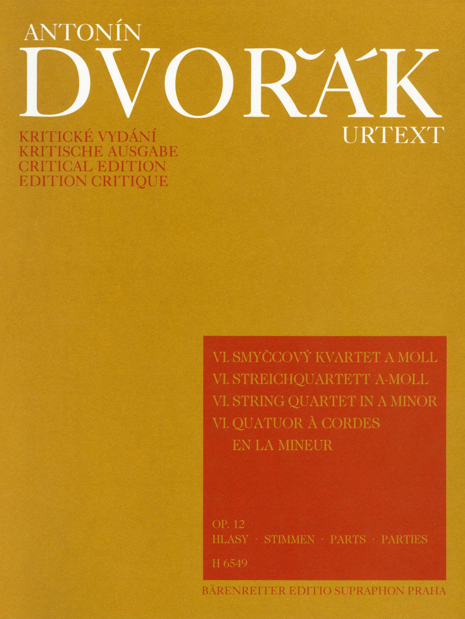 Dvořák: String Quartet No. 6 in A Minor, Op. 12
