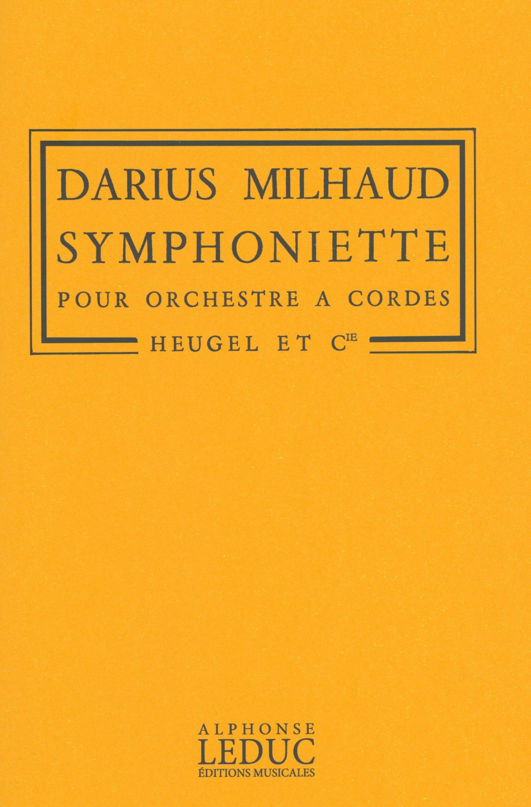 Milhaud: Symphoniette, Op. 363