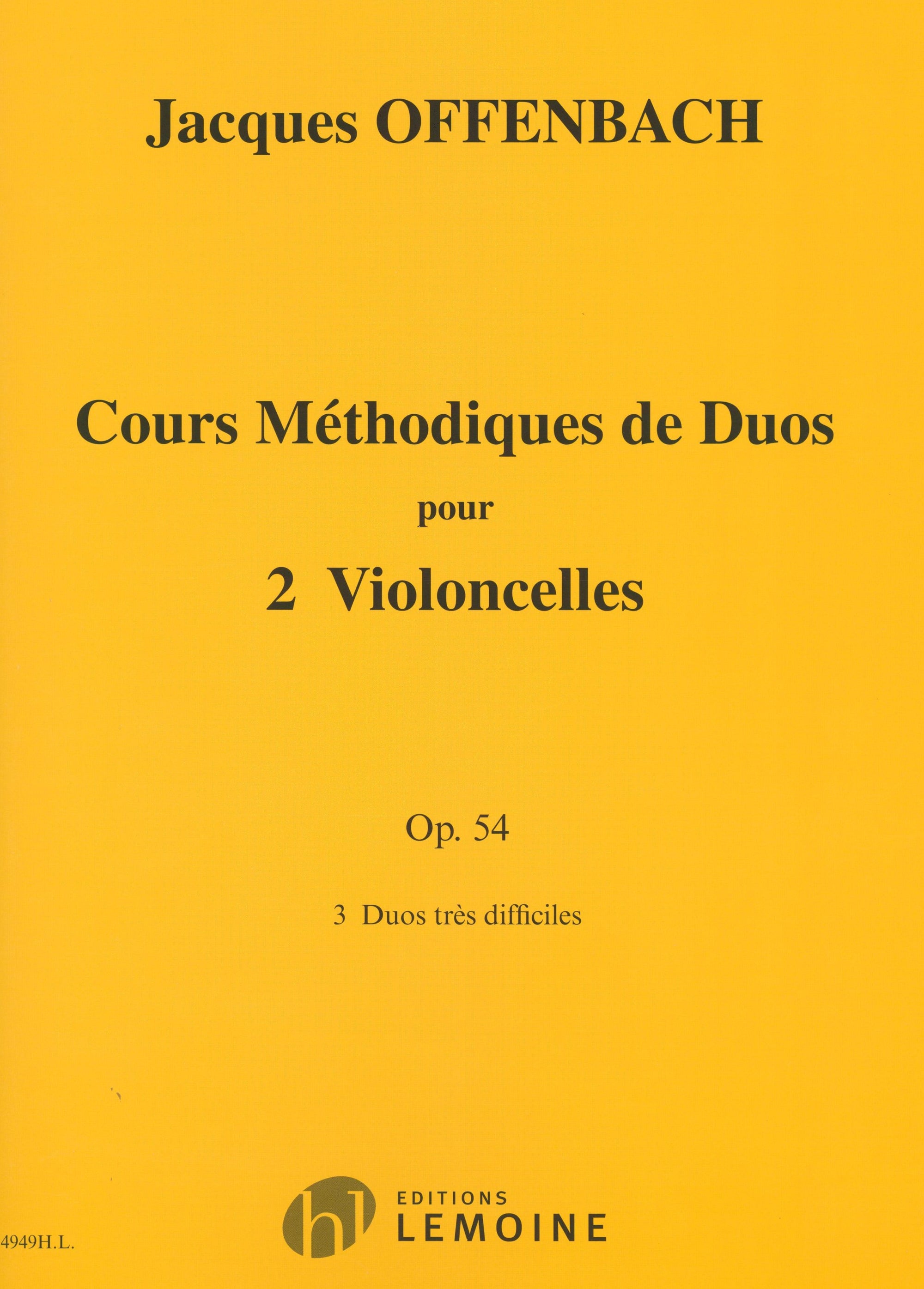 Offenbach: Duos for 2 Cellos, Op. 54