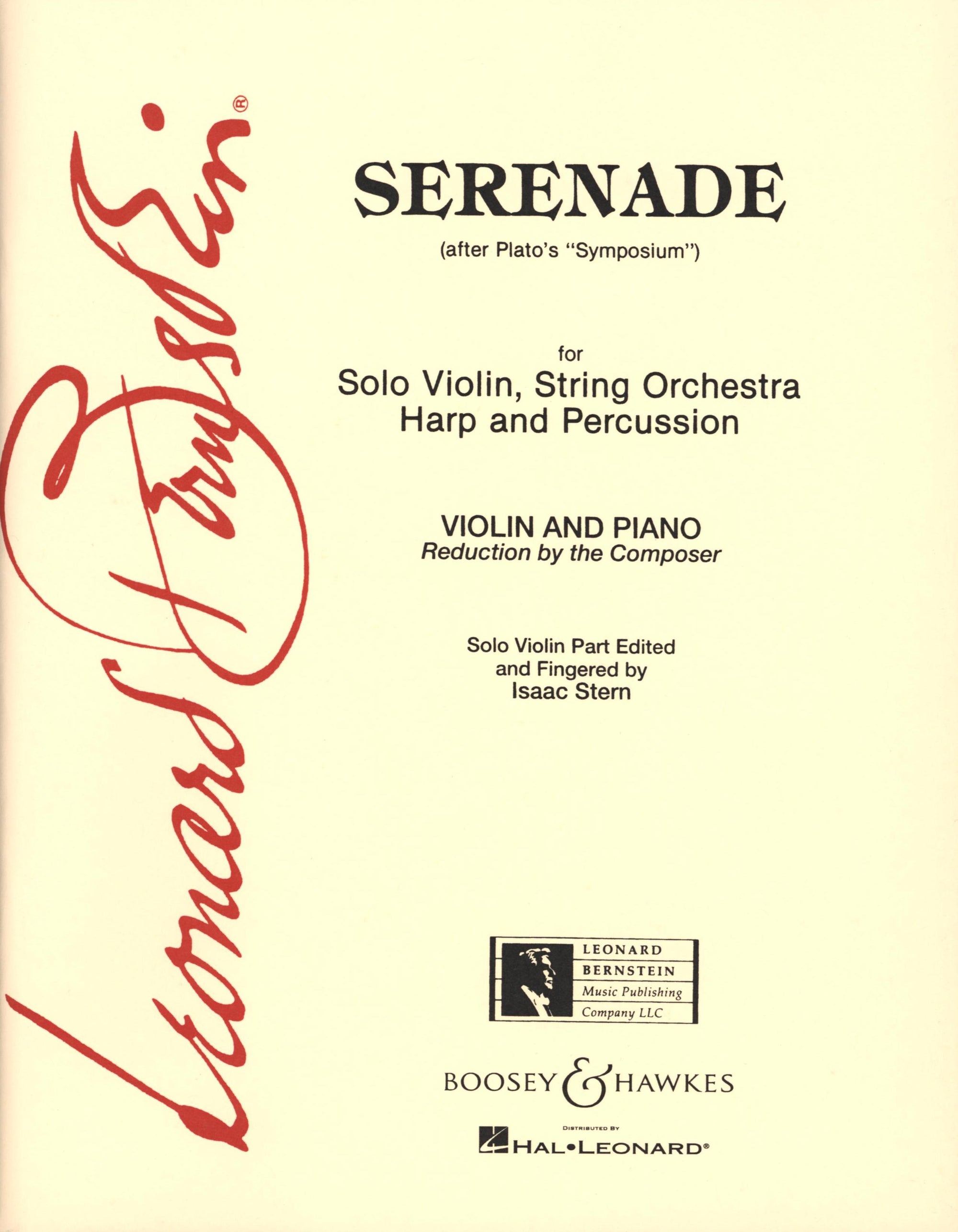 Bernstein: Serenade after Plato's Symposium