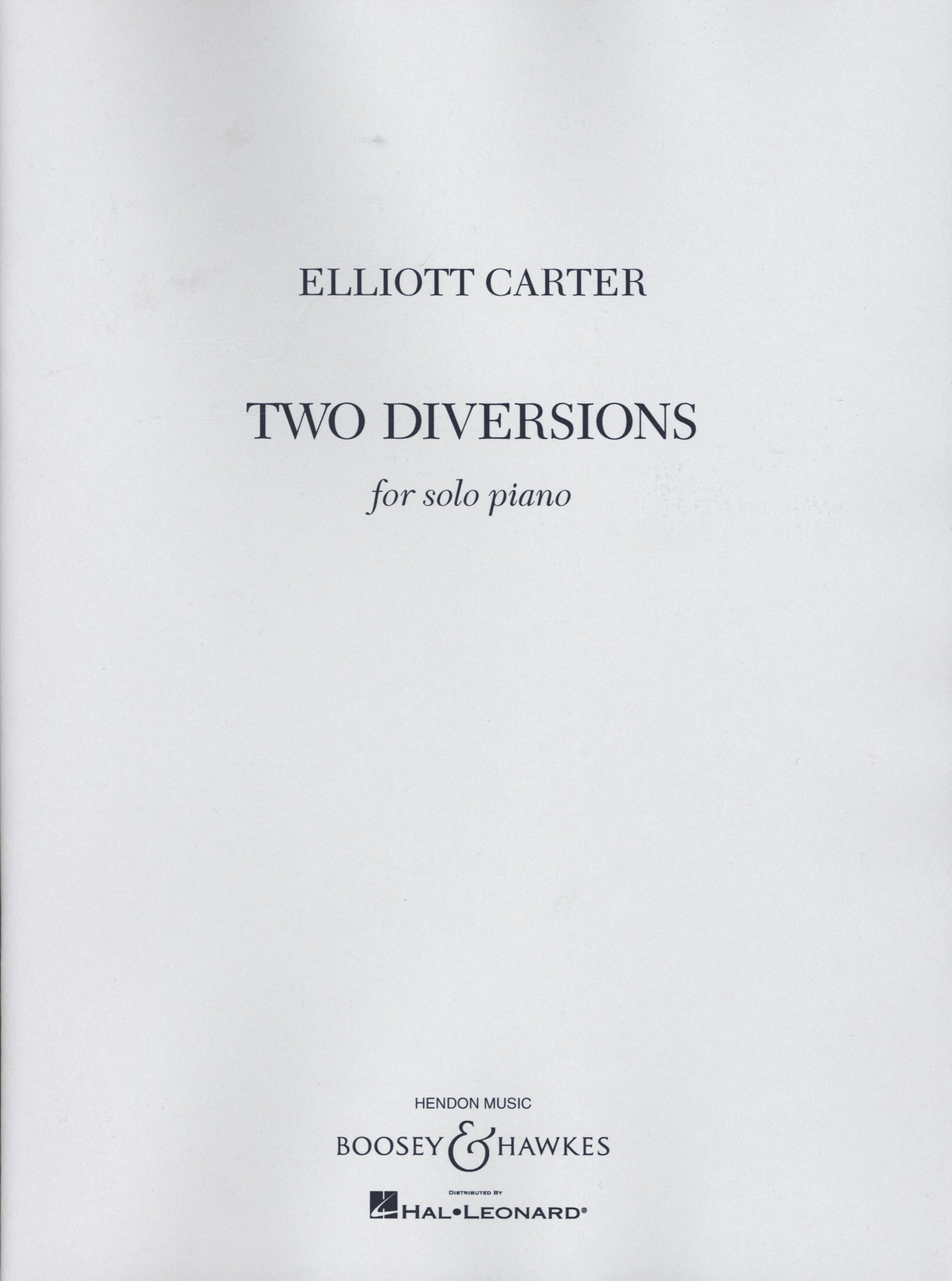 Carter: Two Diversions
