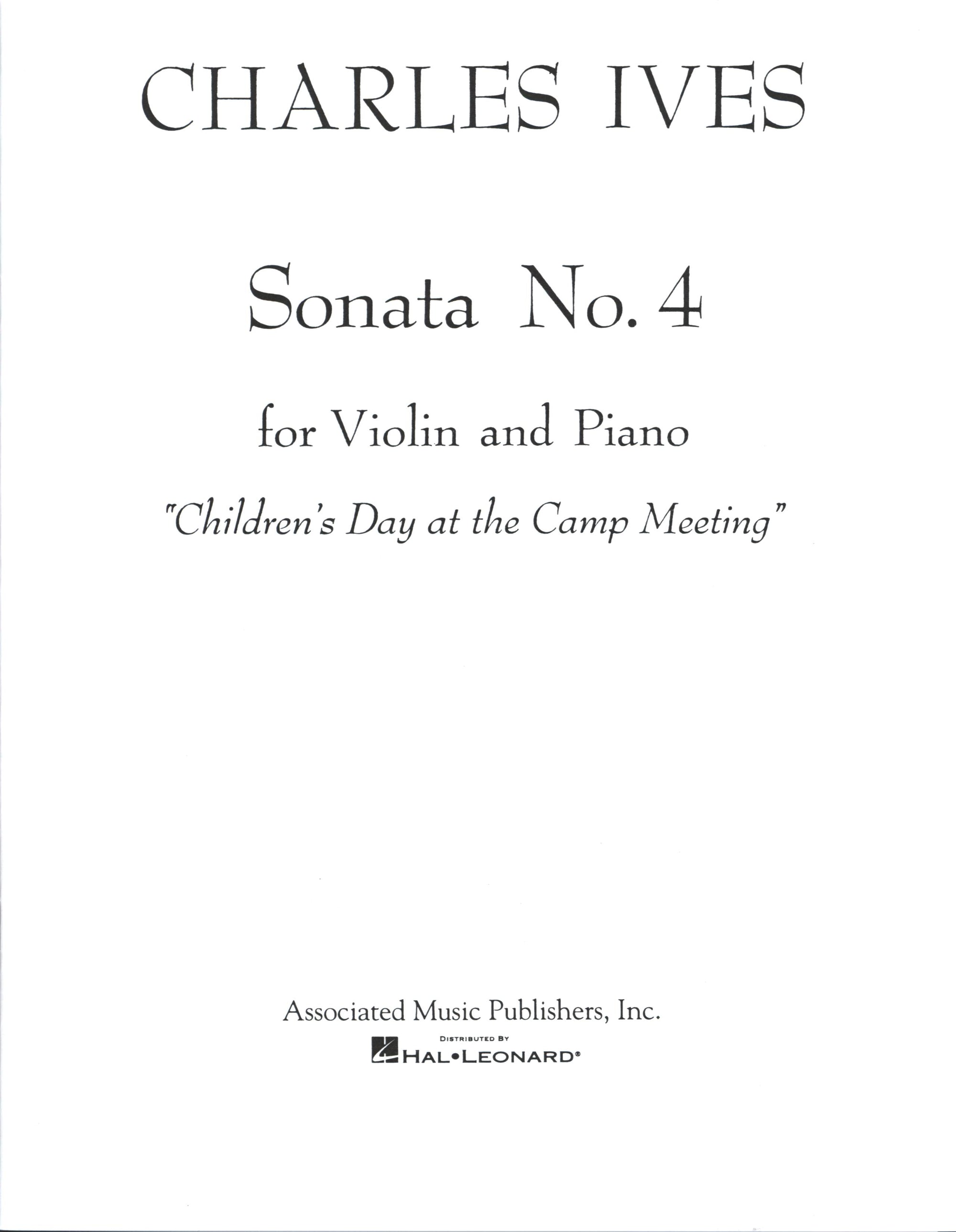 Ives: Violin Sonata No. 4