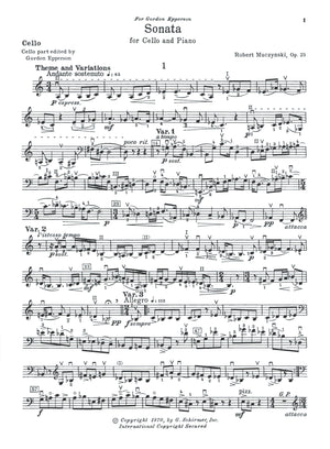 Muczynski: Cello Sonata, Op. 25