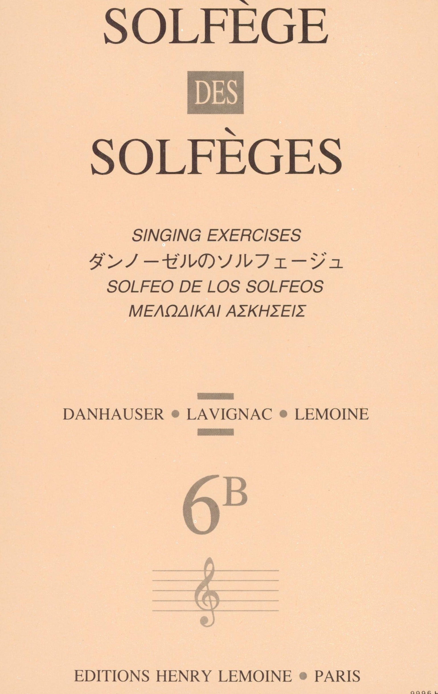 Solfège des Solfèges - Volume 6B