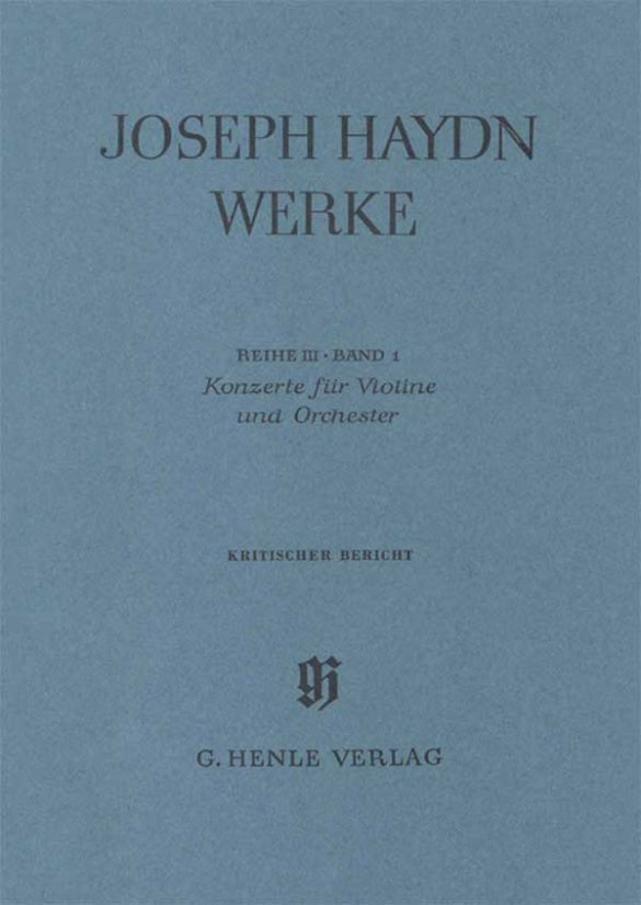 Haydn: Violin Concertos, Hob. VIIa:1, 3 & 4
