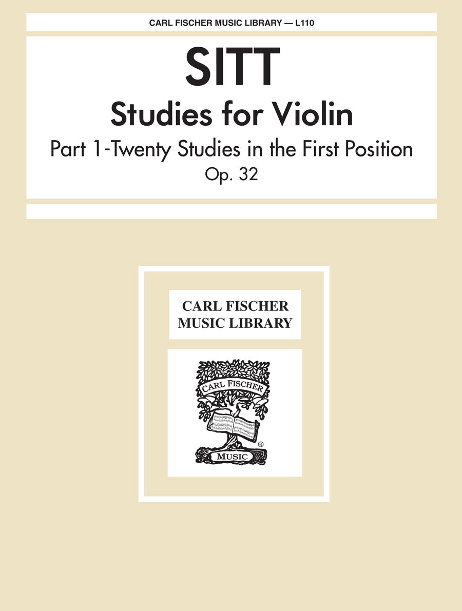 Sitt: Studies for Violin - Part 1 (20 Studies in 1st Position)