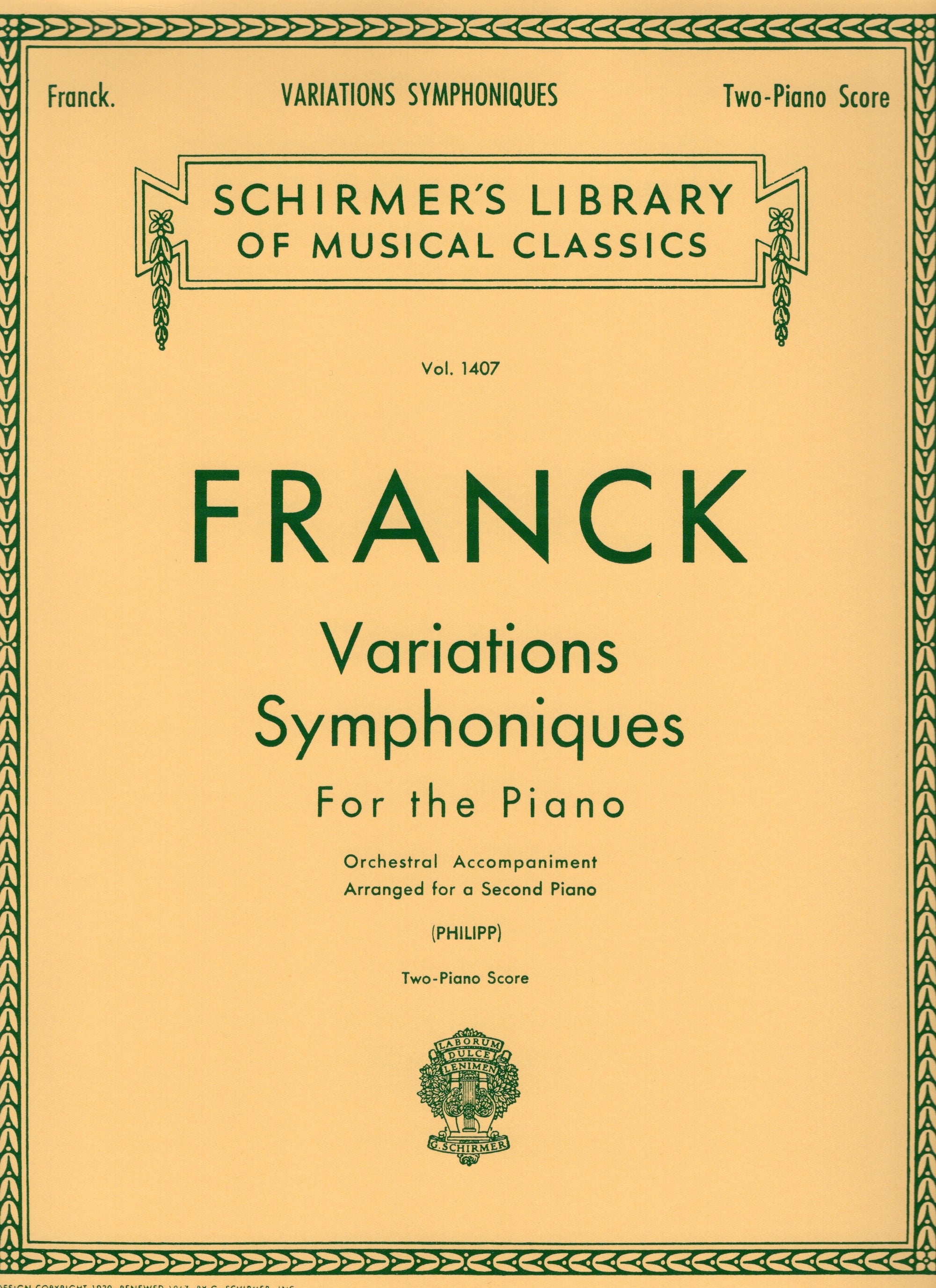 Franck: Variations Symphoniques