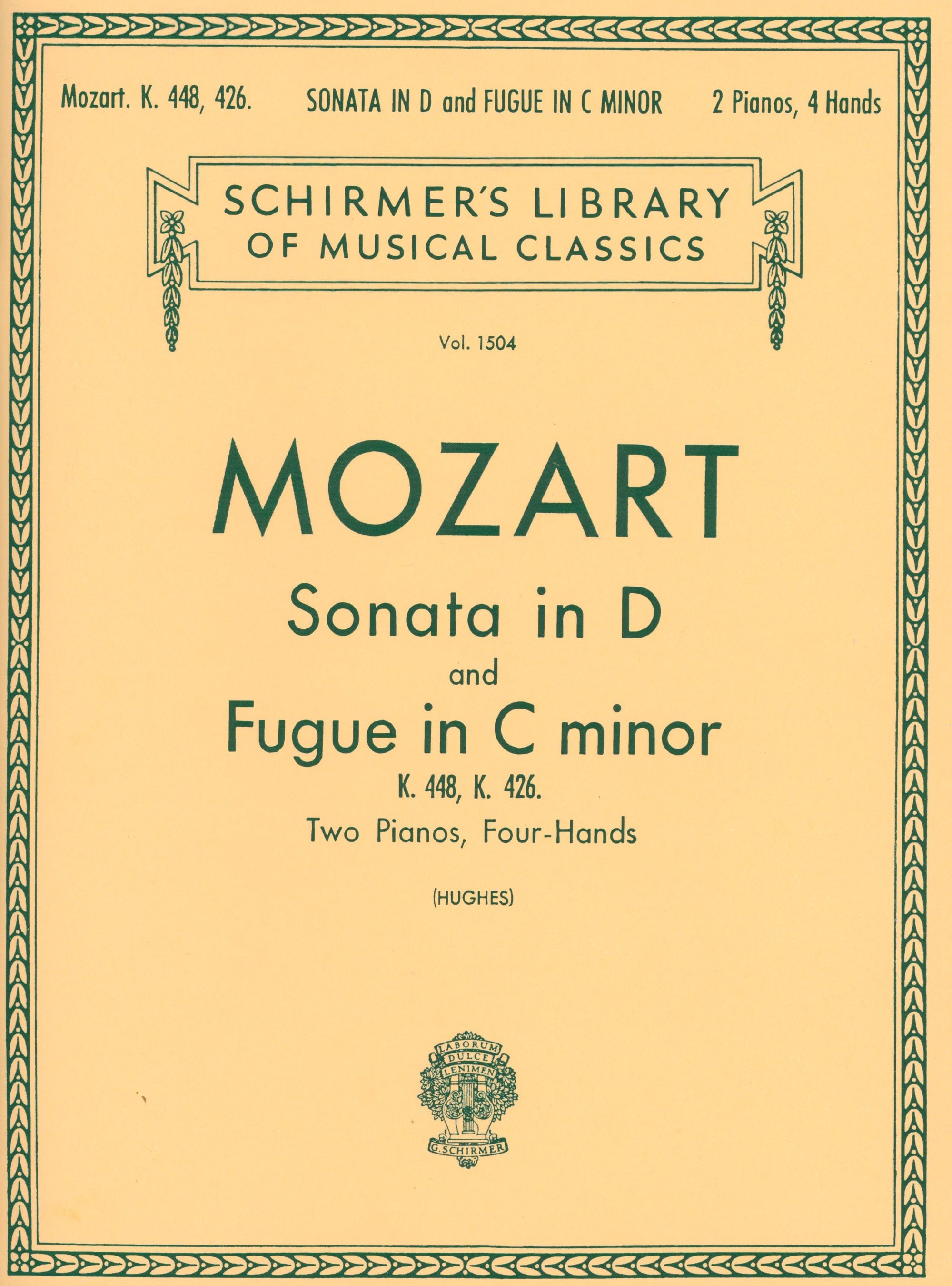 Mozart: Sonata in D Major, K.448; Fugue in C Minor, K.426