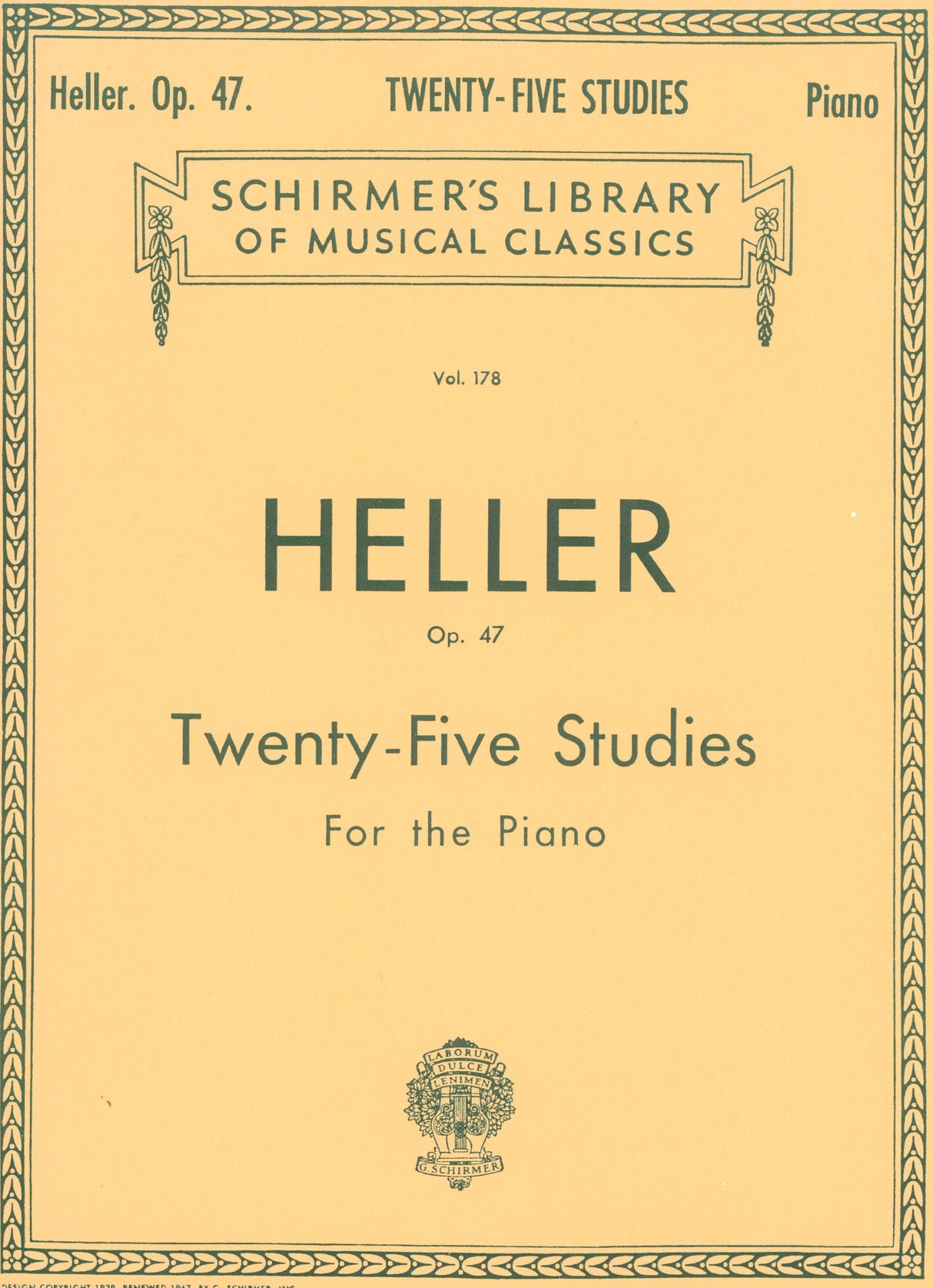 Heller: 25 Studies, Op. 47