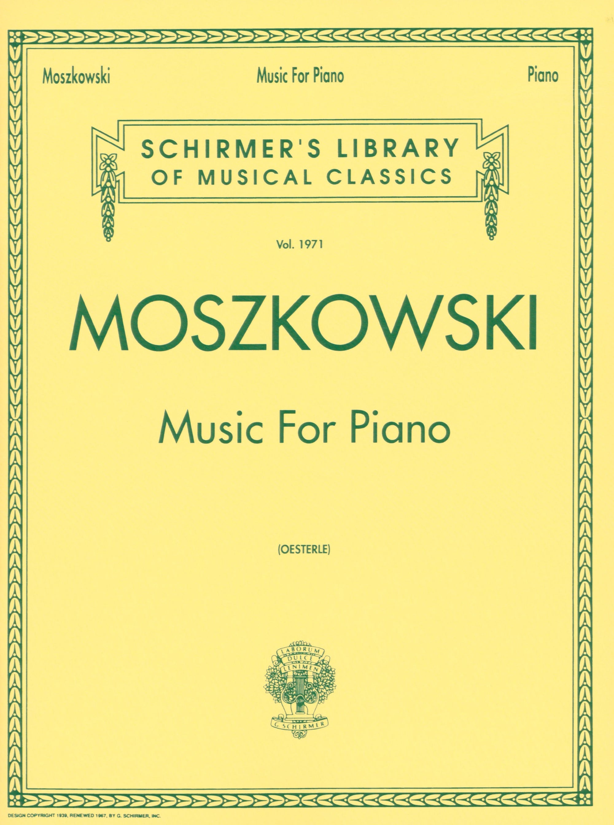 Moszkowski: Music for Piano