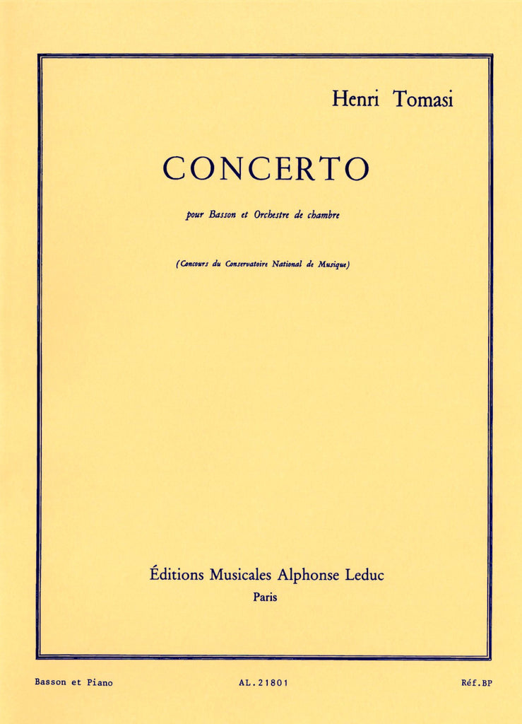 Tomasi: Bassoon Concerto