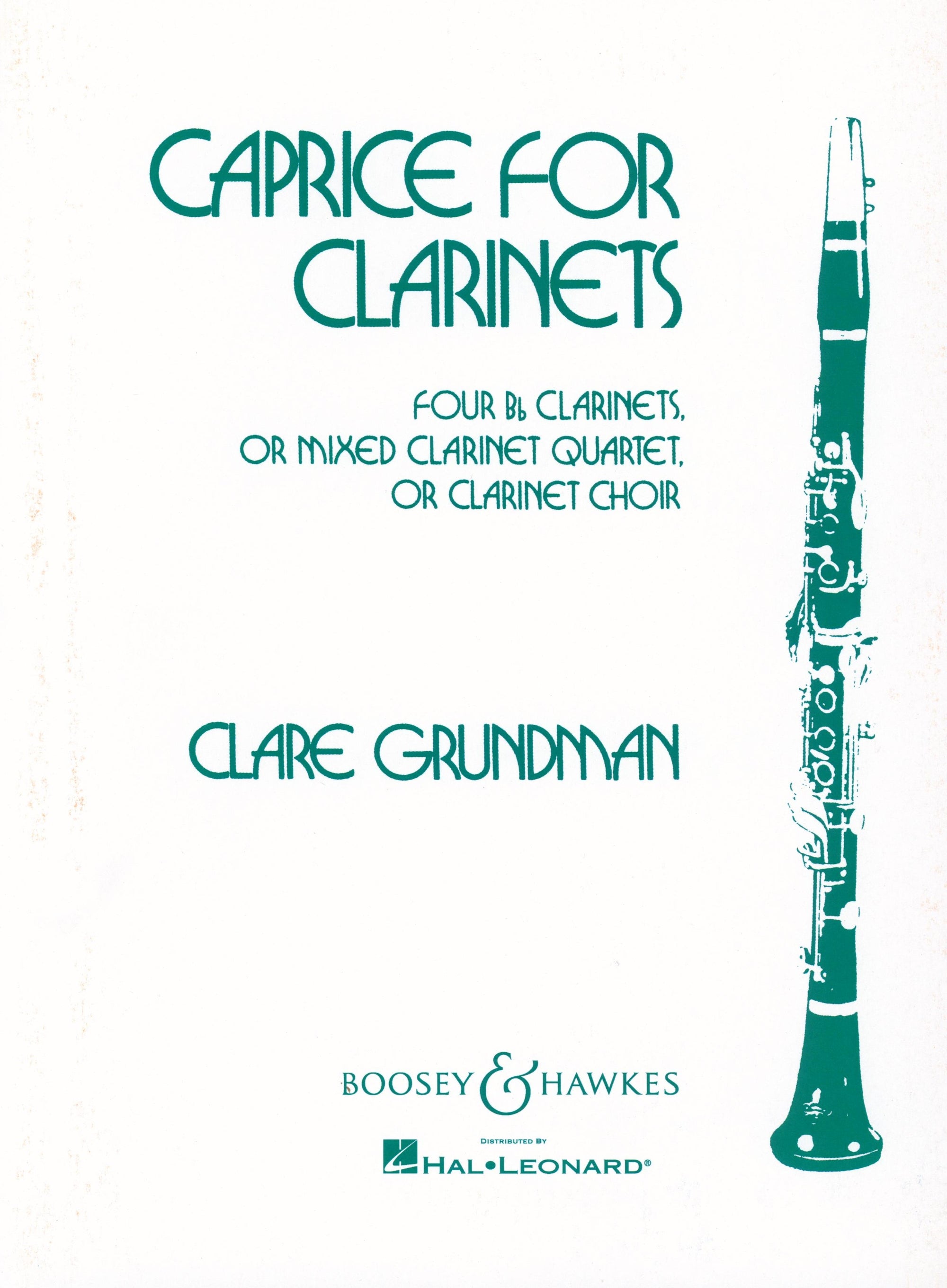 Grundman: Caprice for Clarinets