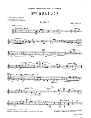 Bartók: String Quartet No. 3