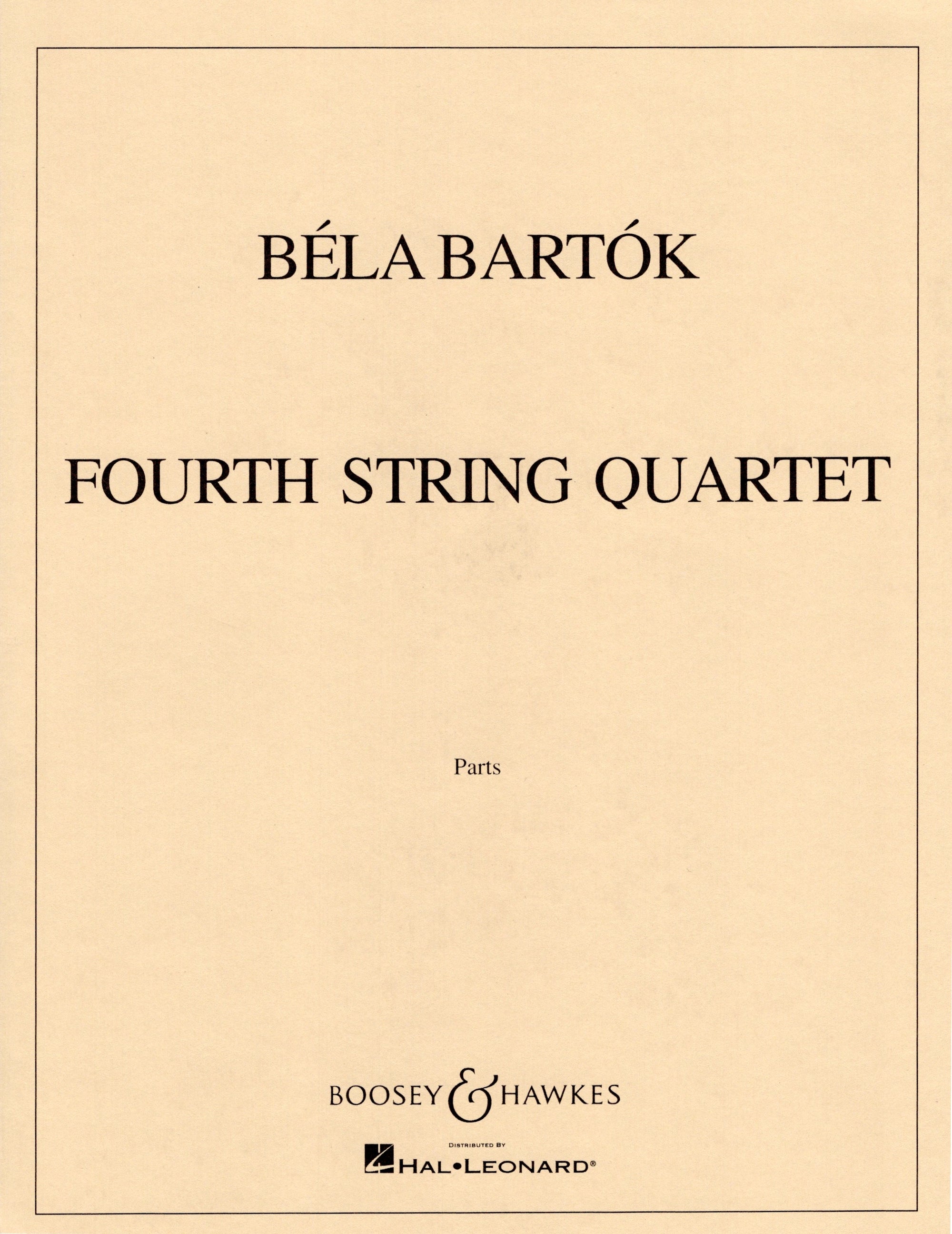 Bartók: String Quartet No. 4