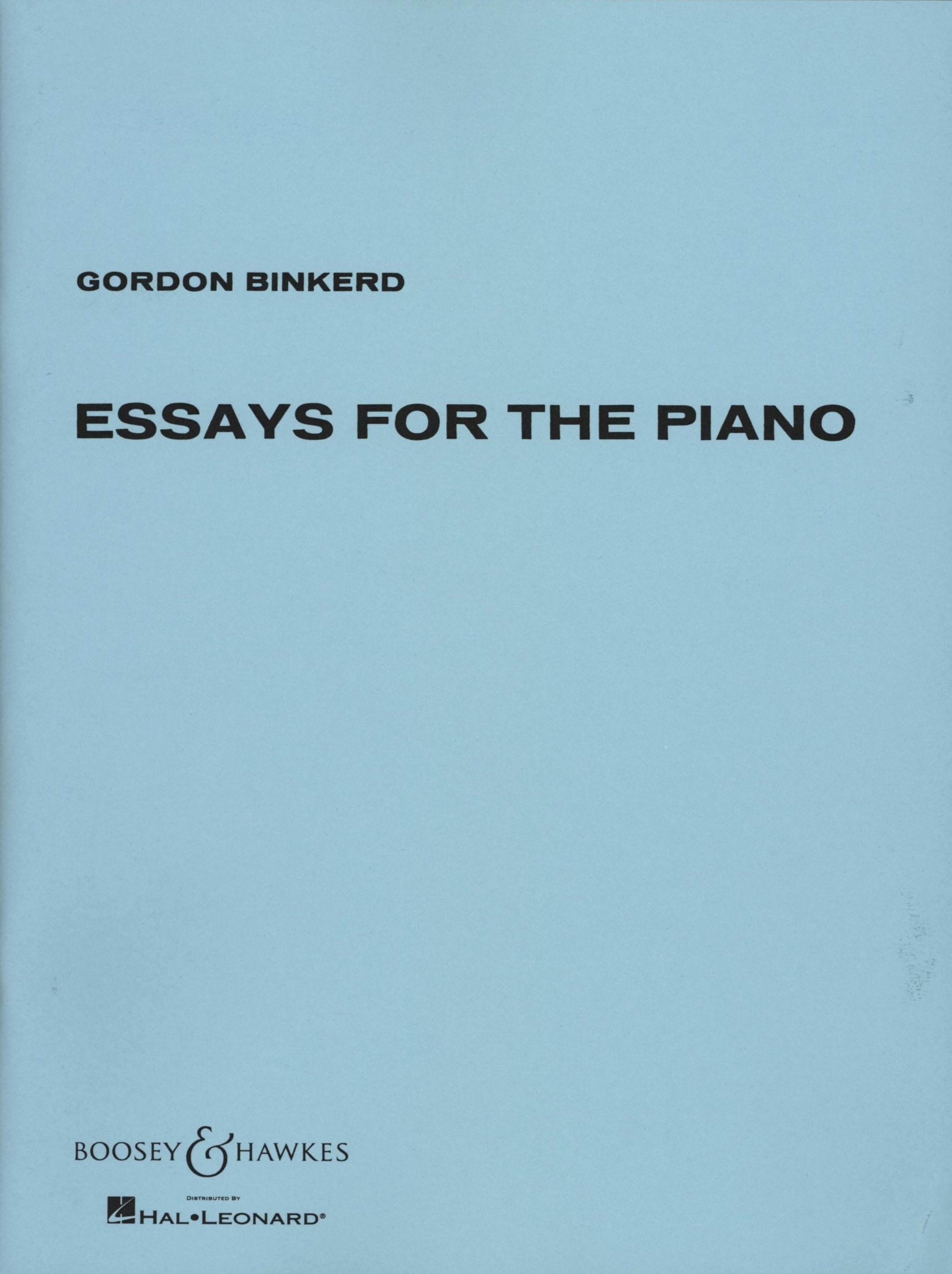 Binkerd: Essays for the Piano