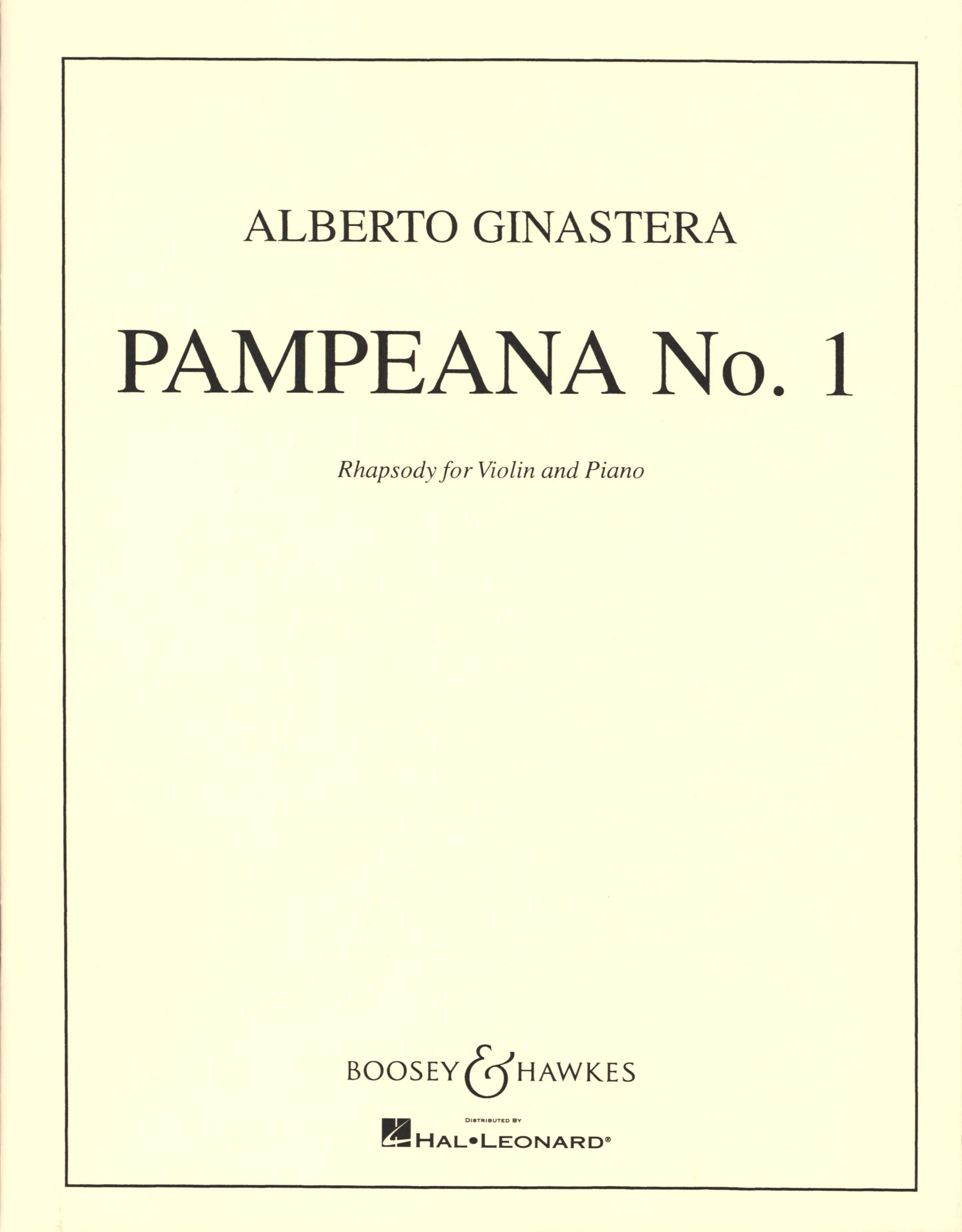 Ginastera: Pampeana No. 1