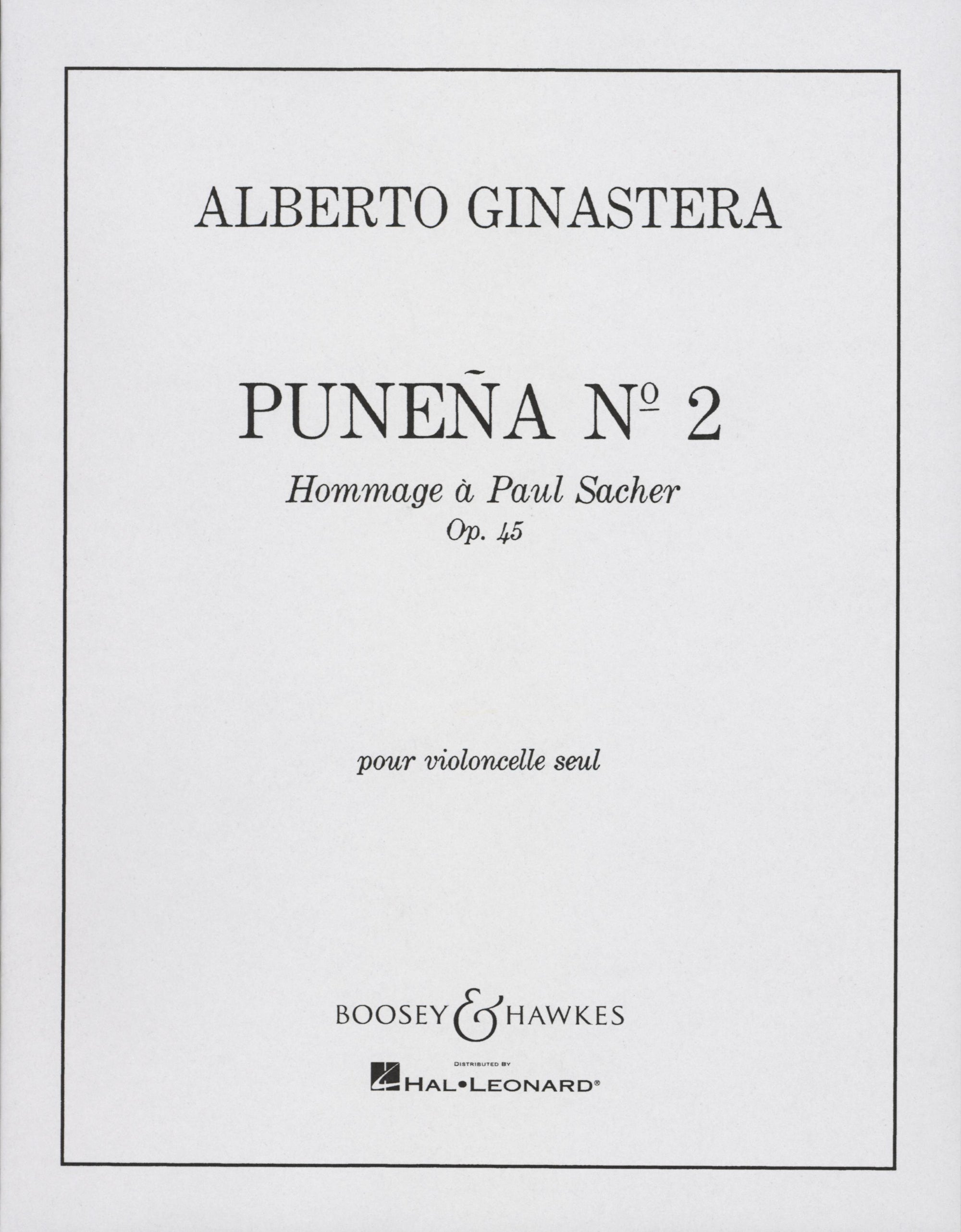 Ginastera: Puneña No. 2, Op. 45