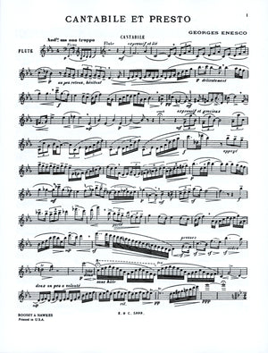Enescu: Cantabile et Presto