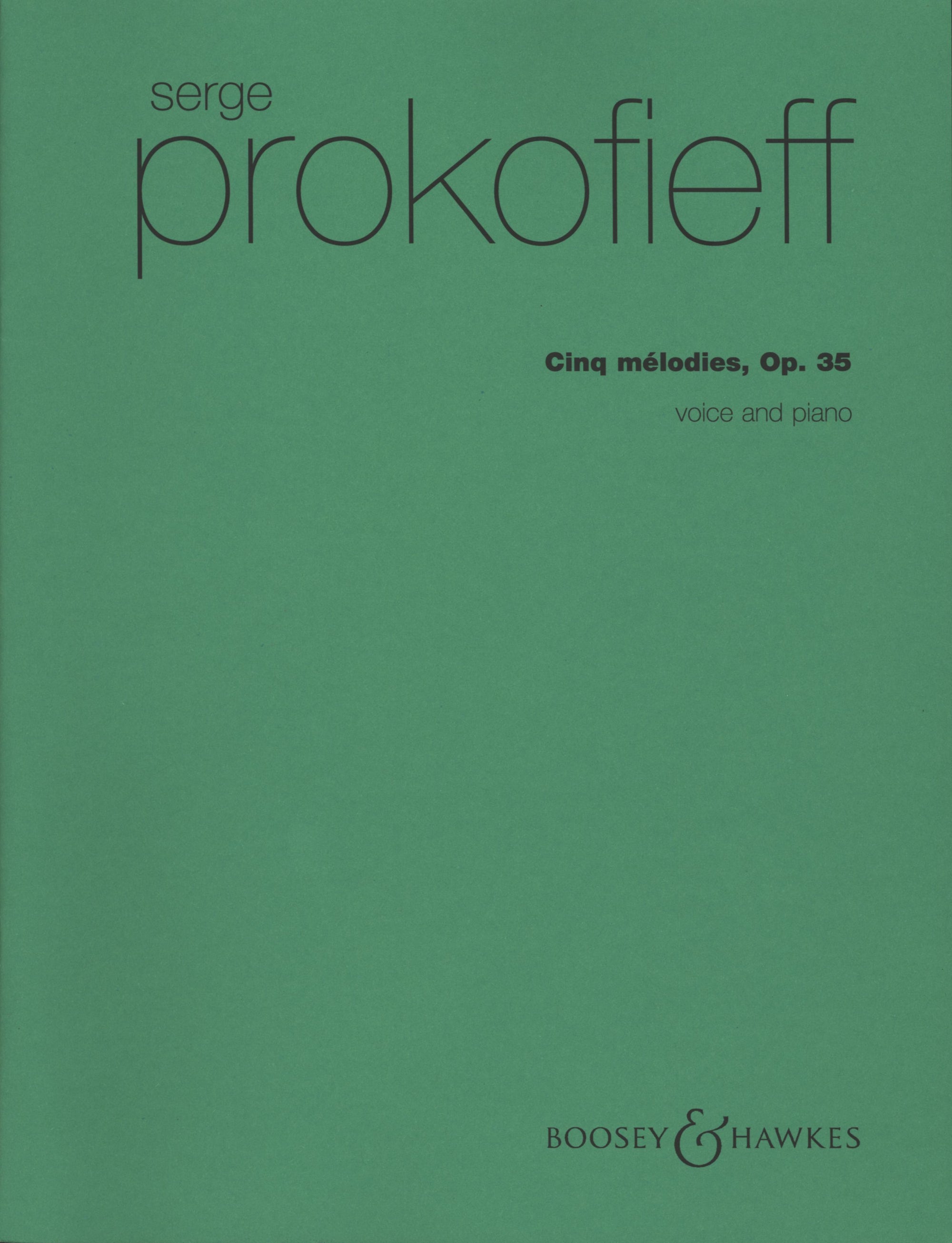 Prokofiev: 5 Melodies, Op. 35