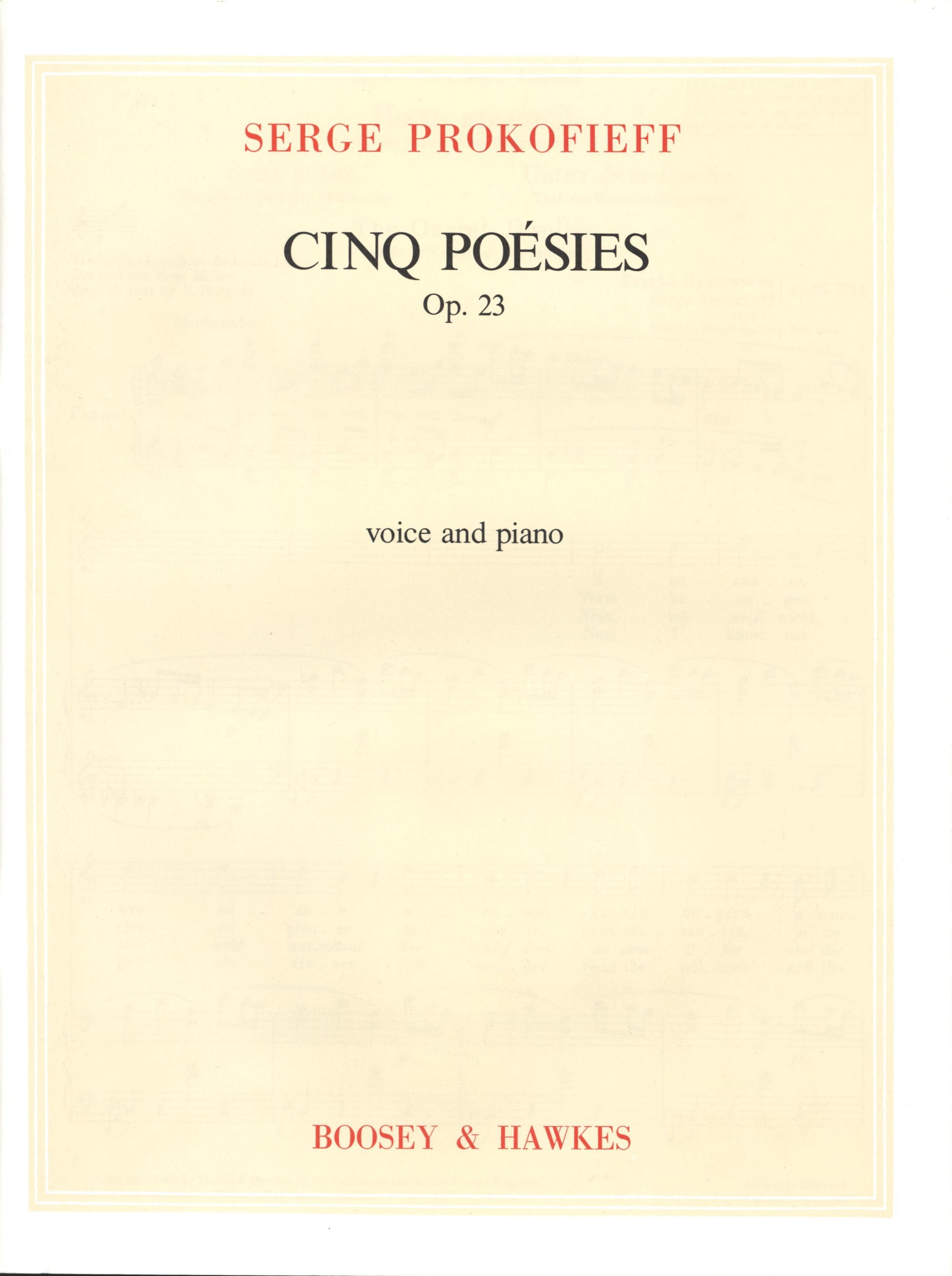 Prokofiev: 5 Poems (Poésies), Op. 23
